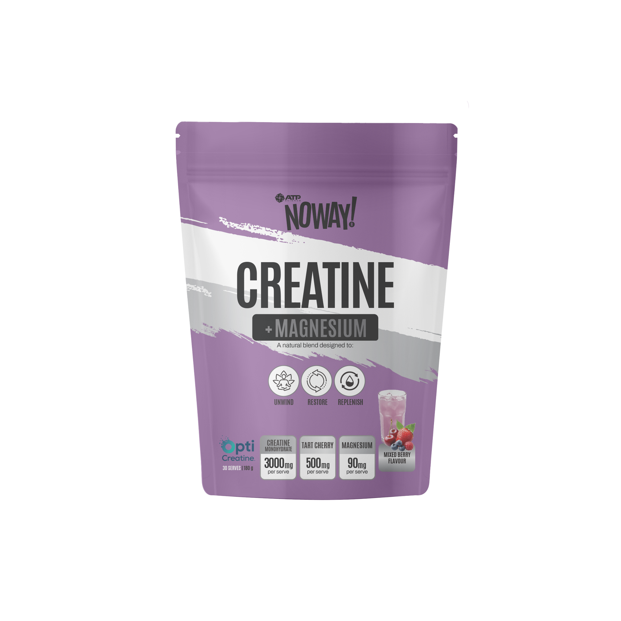 NOWAY CREATINE & MAGNESIUM MIXED BERRY 30 SERVE - 180G