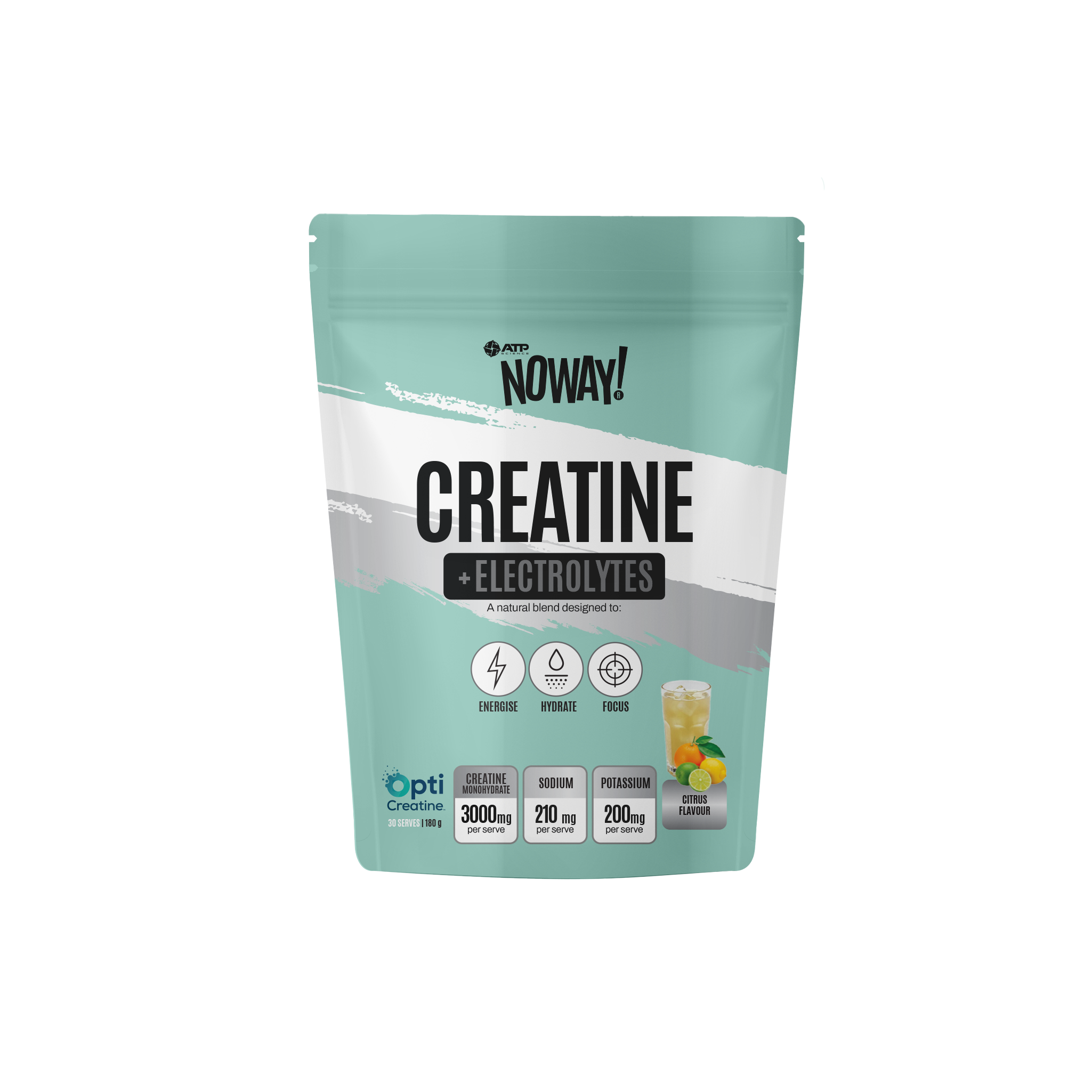 NOWAY CREATINE & ELECTROLYTES CITRUS 30 SERVE - 180G